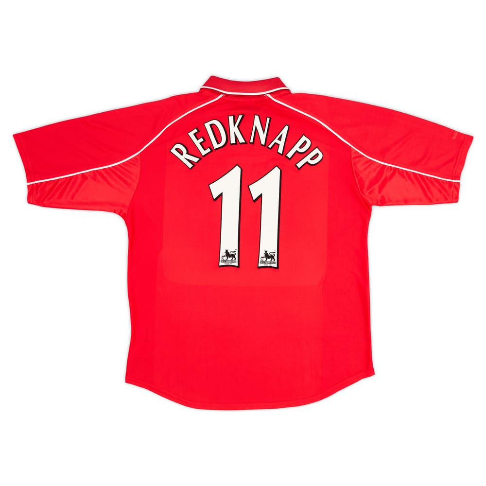 2000-02 Liverpool Home Shirt Redknapp #11 - Excellent 8/10 - (XL)