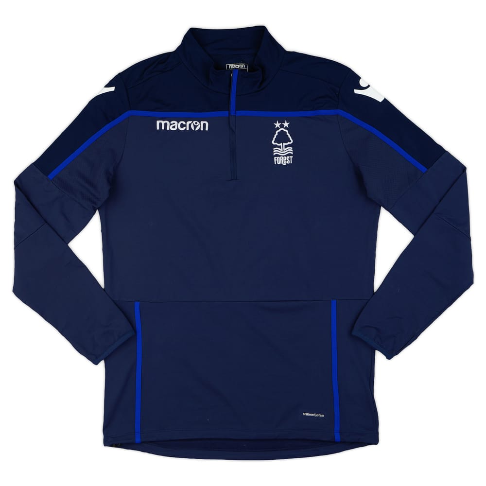 2018-19 Nottingham Forest Macron 1/2 Zip Training L/S Top - 9/10 - (XXL)