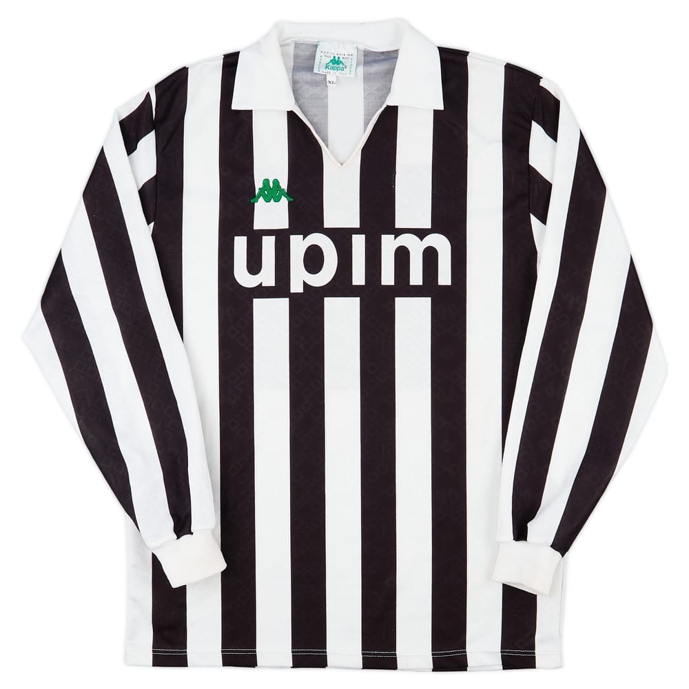 1991-92 Juventus Home L/S Shirt - 5/10 - (XL)