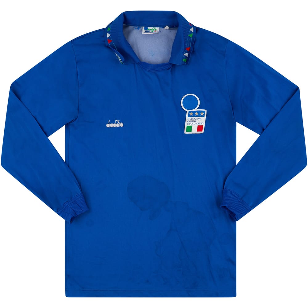 1992-93 Italy Home L/S Shirt - 5/10 - (M)
