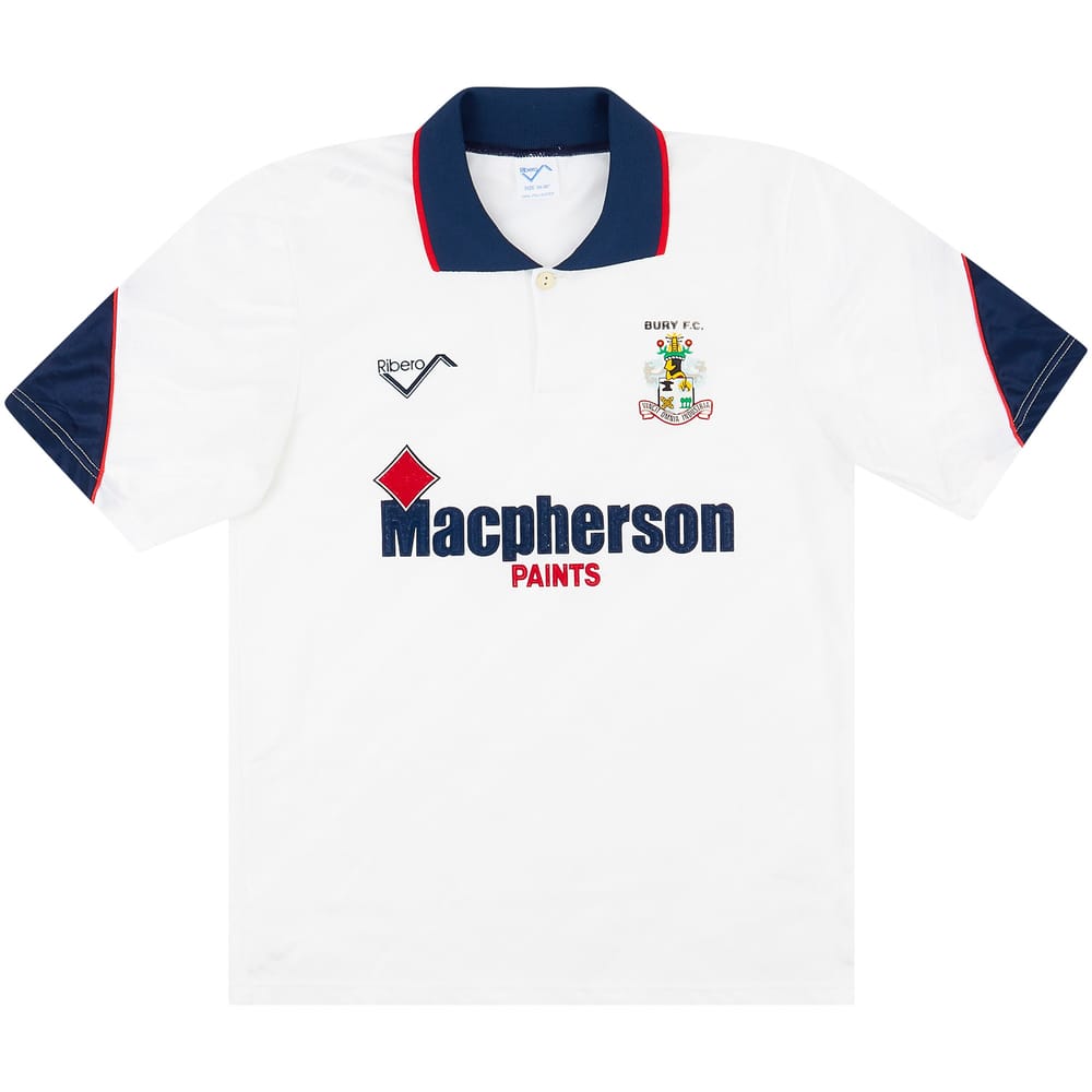 1990-91 Bury Home Shirt - 8/10 - (S)