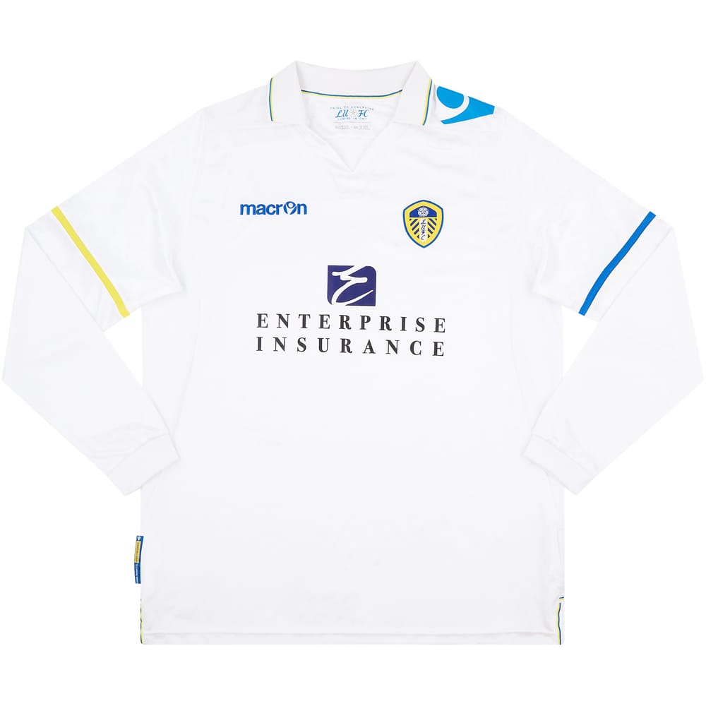 2011-12 Leeds United L/S Home Shirt - 8/10 - (XXL)