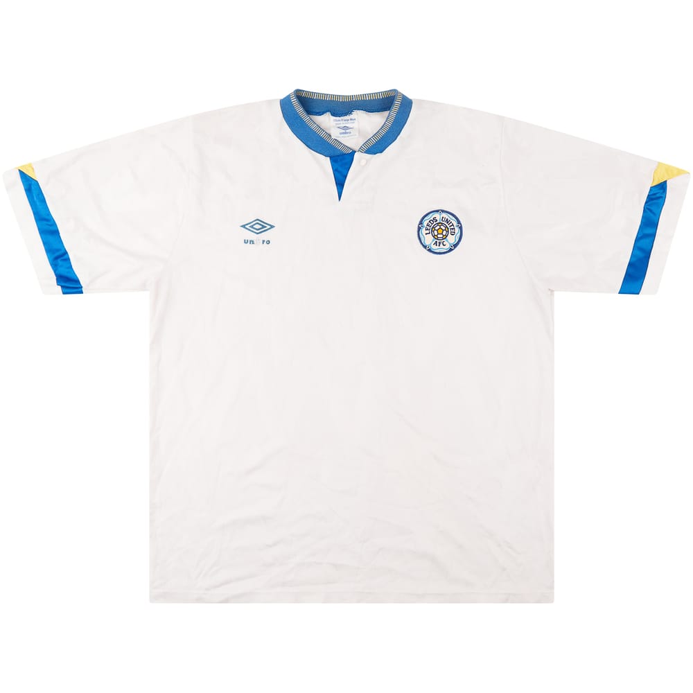 1990-91 Leeds United Home Shirt - 6/10 - (XL)