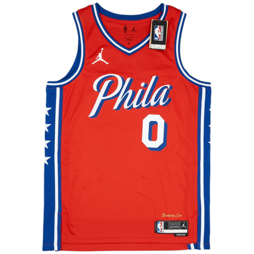 2020-24 Philadelphia 76ers Maxey #0 Jordan Swingman Alternate Jersey (L)