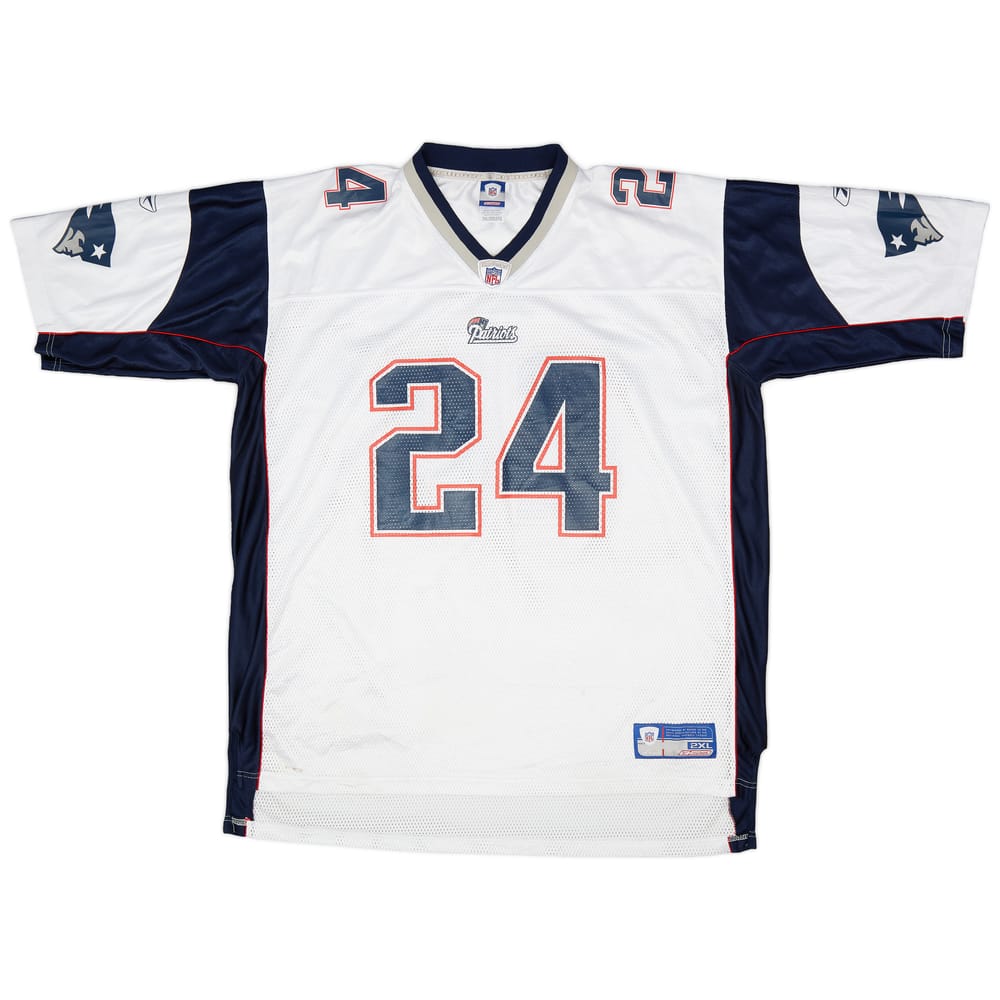 2002-04 New England Patriots Law #24 Reebok On Field Away Jersey (Very Good) XXL