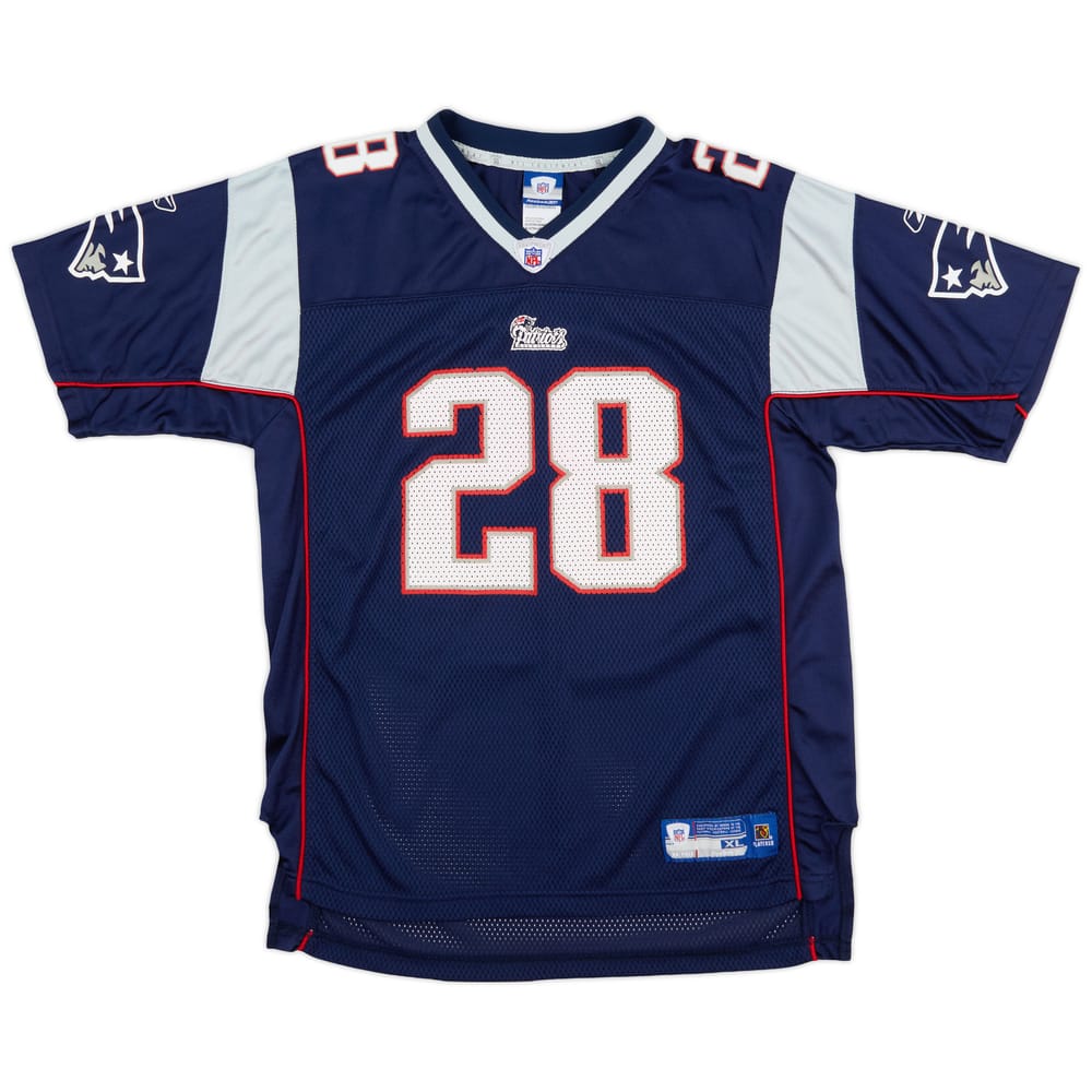 2005-06 New England Patriots Dillon #28 Reebok On Field Home Jersey (Very Good) XL.Kids