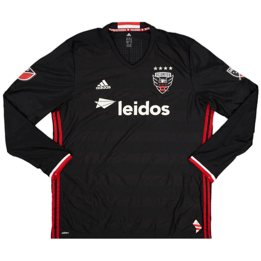 2016 DC United Authentic Home L/S Shirt - 9/10 - (XXL)