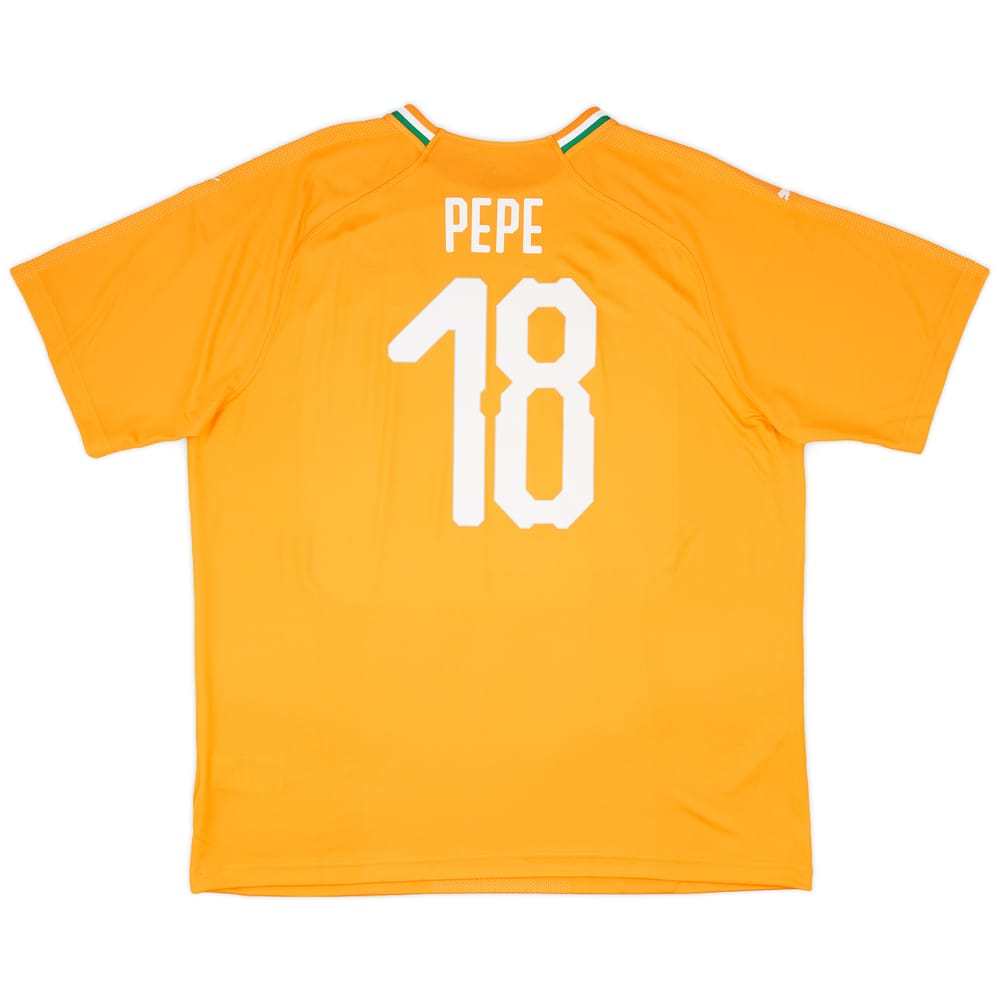 2018-19 Ivory Coast Home Shirt Pepe #18 (XXL)