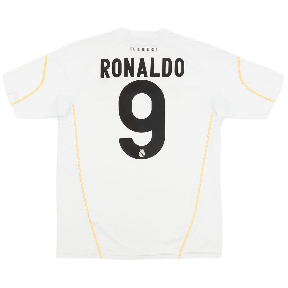 2009-10 Real Madrid Home Shirt Ronaldo #9 - 7/10 - (XL.Boys)