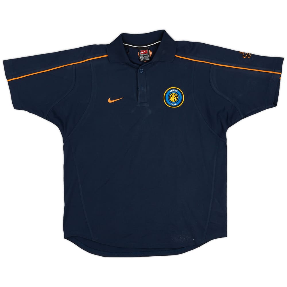 2000-02 Inter Milan Nike Polo Shirt - 8/10 - (M)