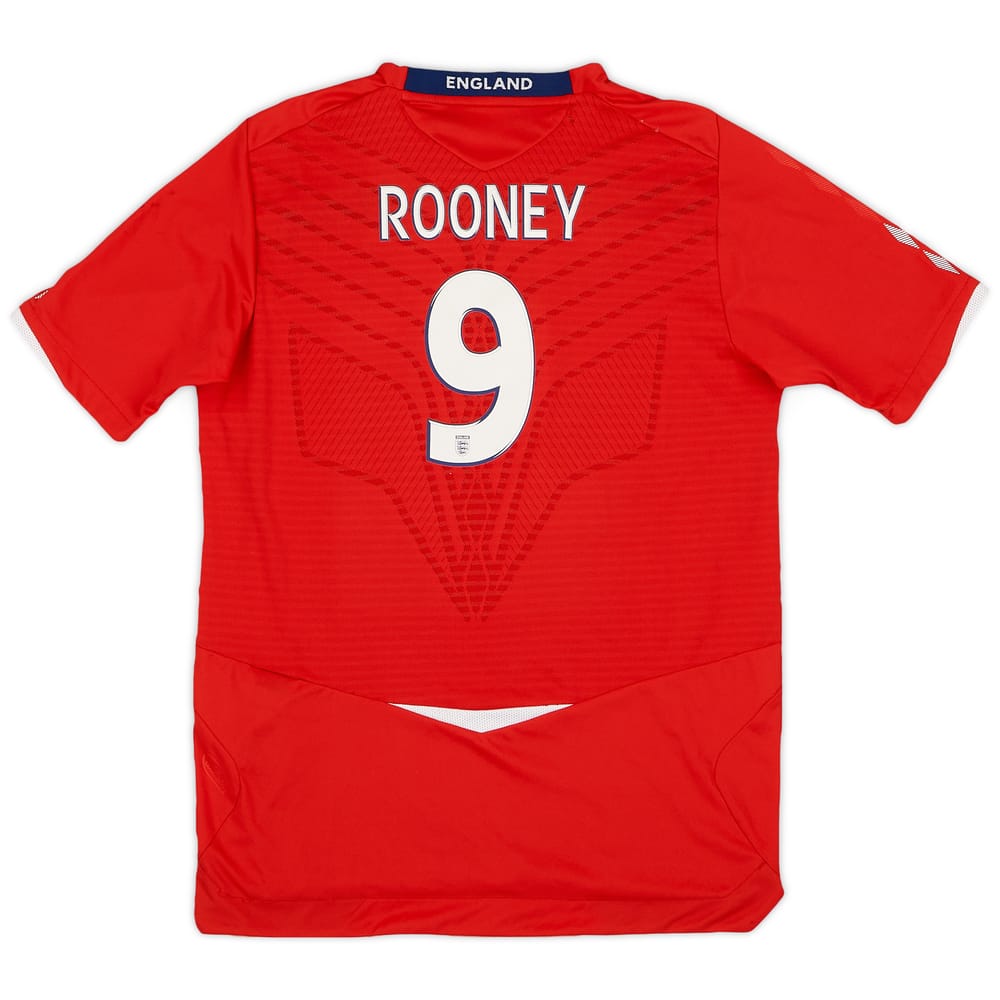 2008-10 England Away Shirt Rooney #9 - 6/10 - (XL.Boys)