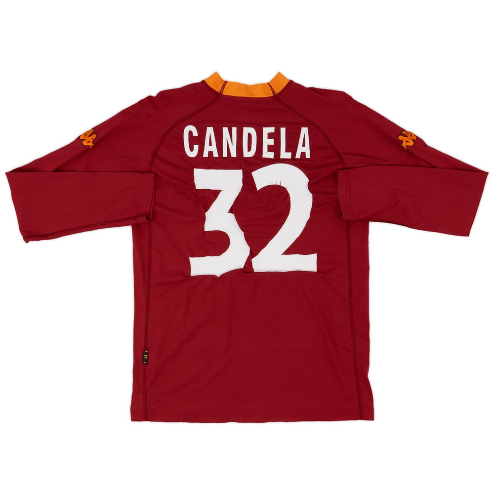 2000-01 Roma Home L/S Shirt Candela #32 - 4/10 - (M)