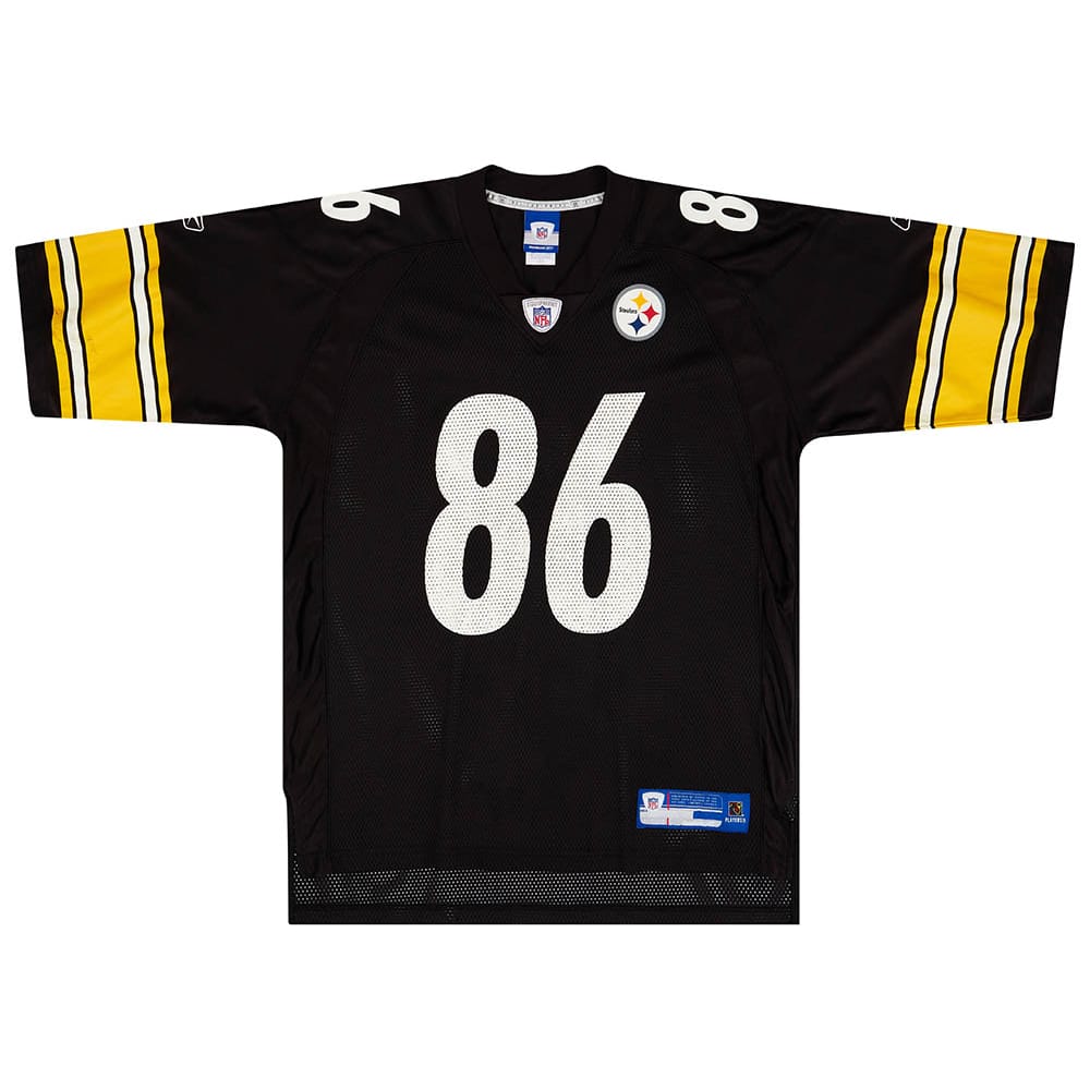 2005-06 Pittsburgh Steelers Ward #86 Reebok On Field Home Jersey (Very Good) L