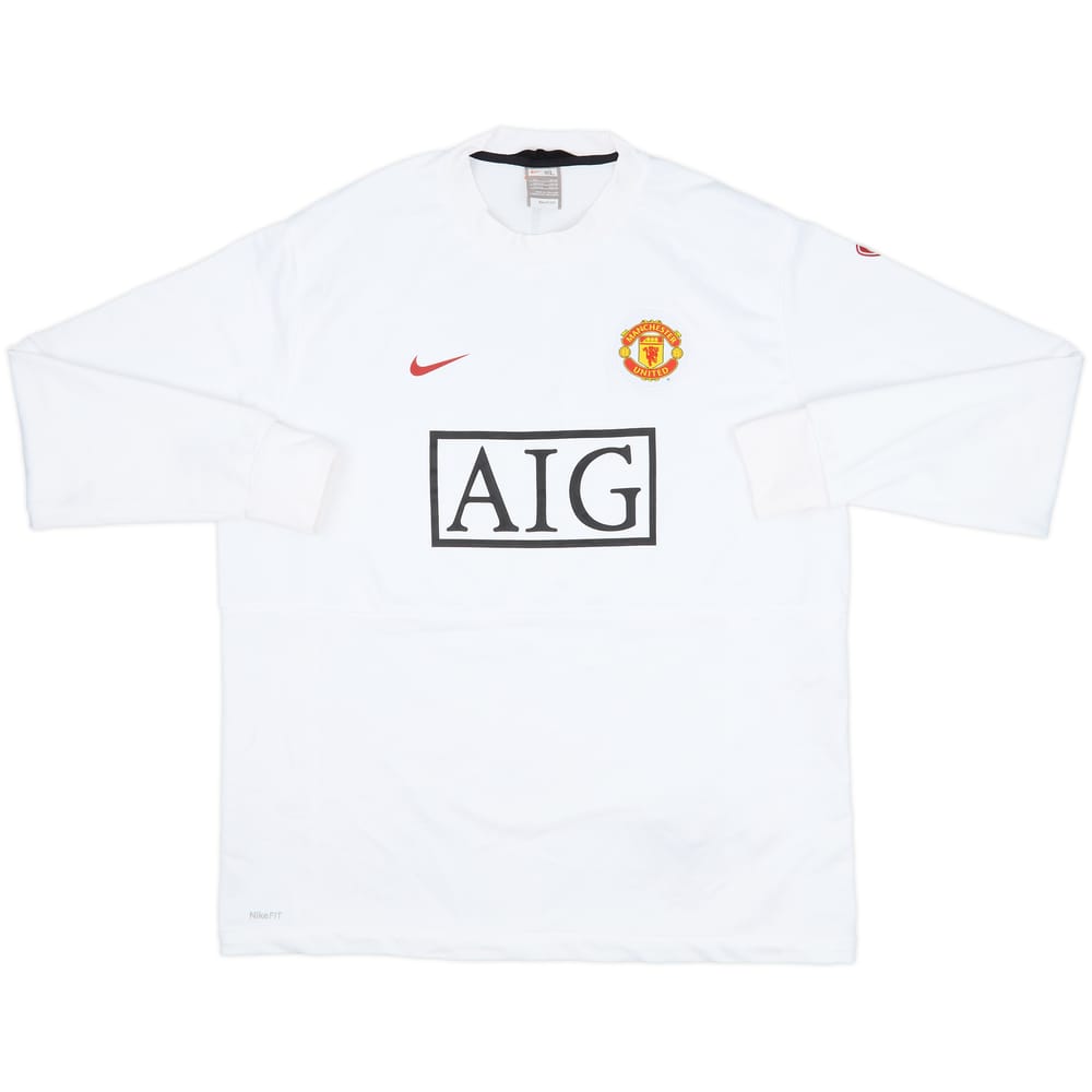 2009-10 Manchester United Nike Sweat Top - 8/10 - (XL)