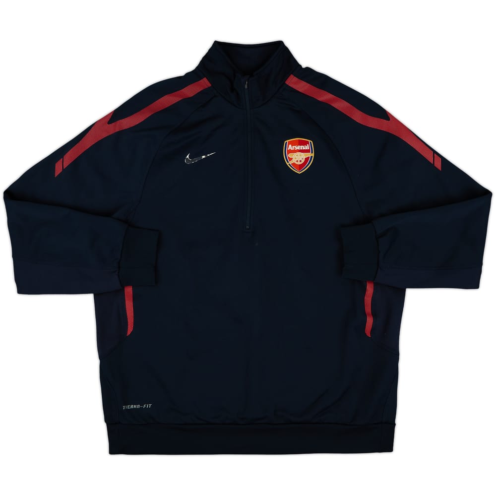 2010-11 Arsenal Nike 1/2 Zip Track Jacket - 4/10 - (XXL)