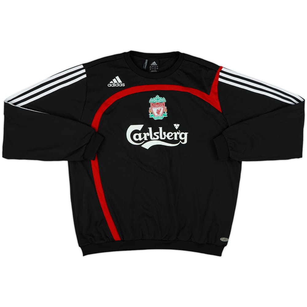 2007-08 Liverpool adidas Sweat Top - 8/10 - (L)