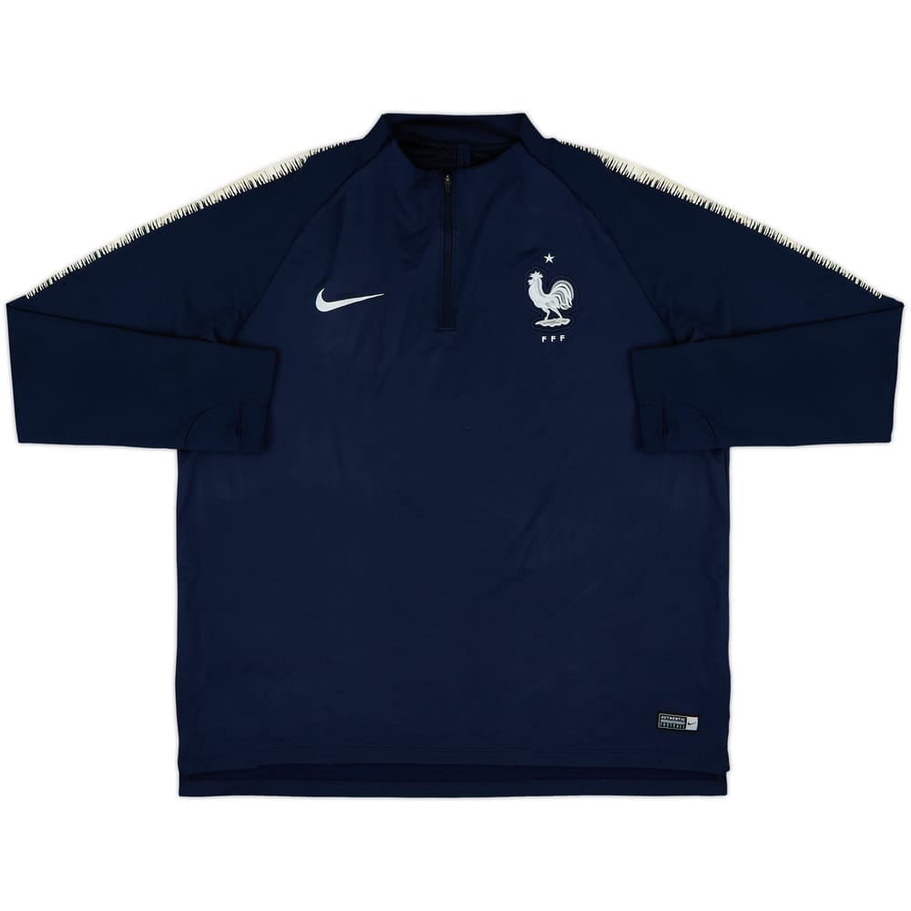 2018-19 France Nike 1/4 Zip Drill Top - 8/10 - (XL)
