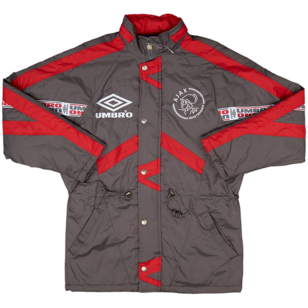1995-96 Ajax Umbro Padded Bench Coat - 8/10 - (XL.Boys)