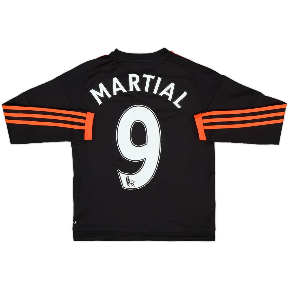 2015-16 Manchester United Third L/S Shirt Martial #9 - 8/10 - (M.Boys)