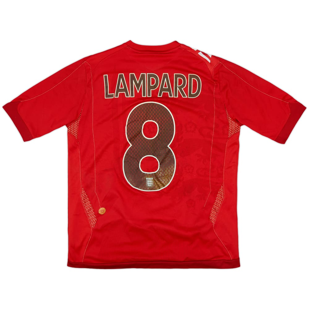 2006-08 England Away Shirt Lampard #8 - 6/10 - (XL.Boys)
