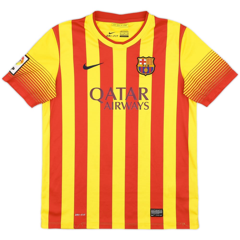 2013-15 Barcelona Away Shirt - 5/10 - (XL.Boys)