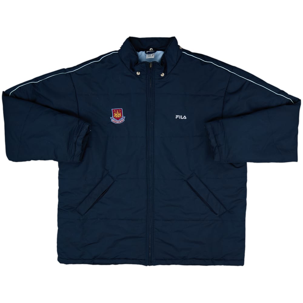 2000-03 West Ham Fila Padded Bench Coat - 8/10 - (XL)