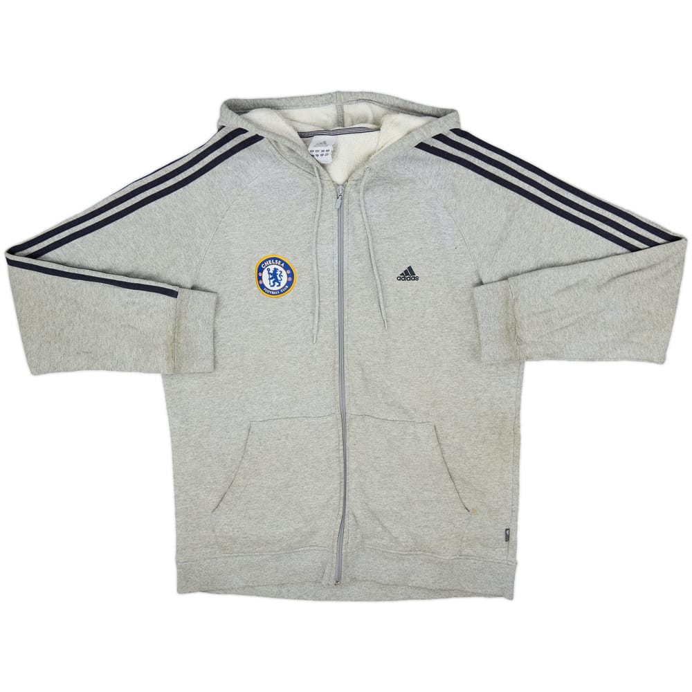 2006-07 Chelsea adidas Zipped Hooded Sweat Top - 5/10 - (XL)