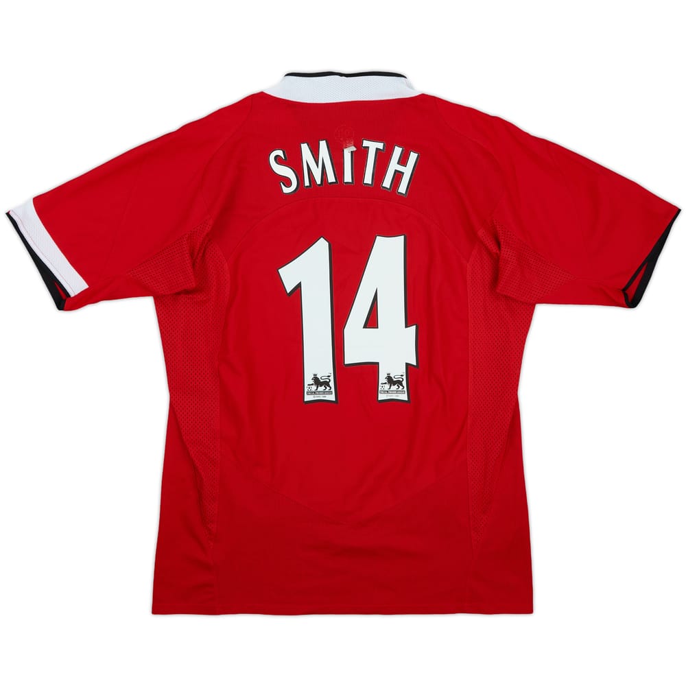2004-06 Manchester United Home Shirt Smith #14 - 5/10 - (M)