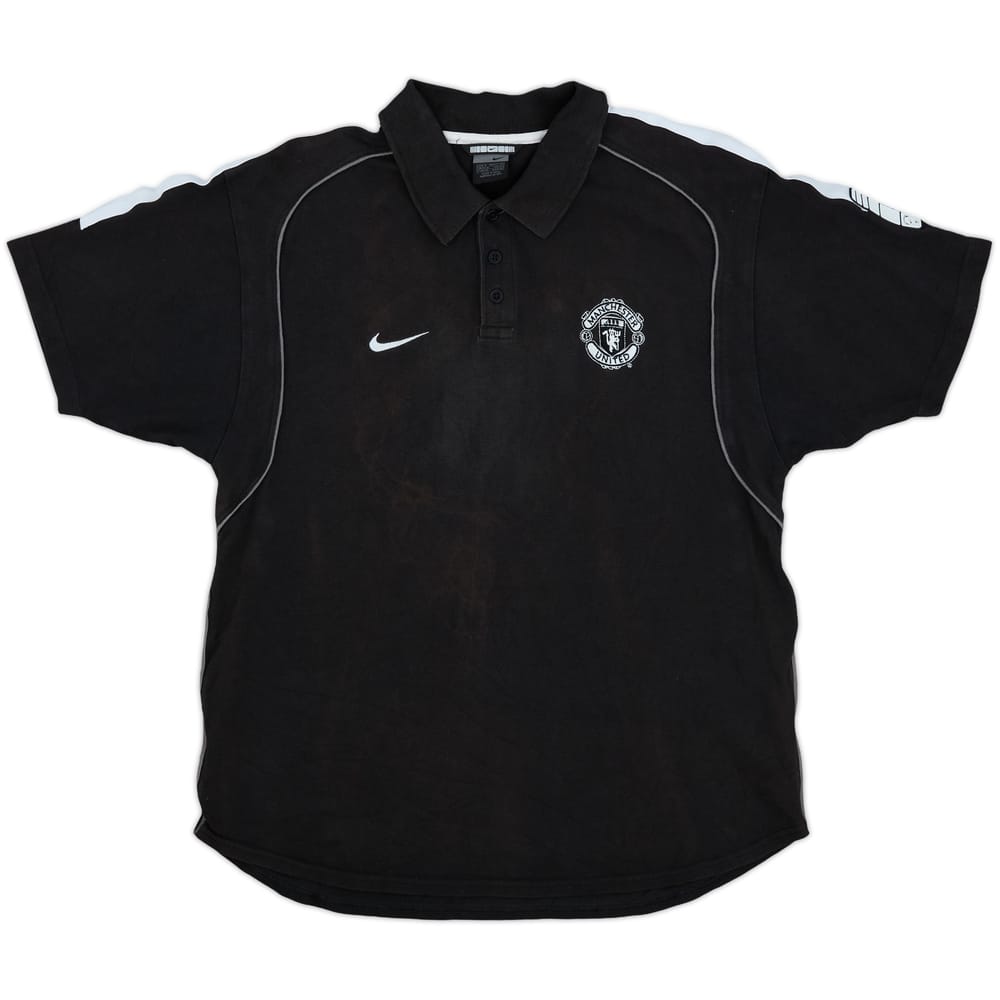 2002-03 Manchester United Nike Polo Shirt - 9/10 - (M)