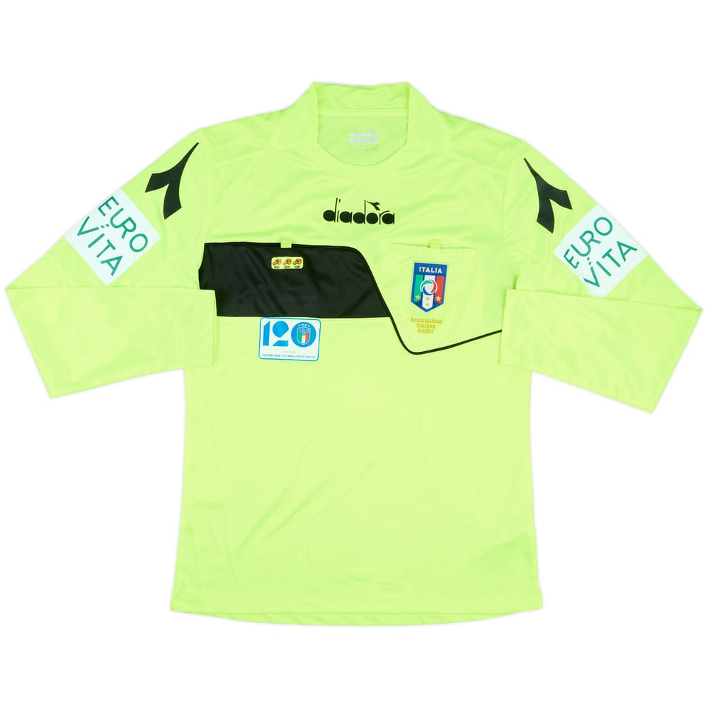 2018-19 Italy Diadora Referee L/S Shirt - 9/10 - (S)