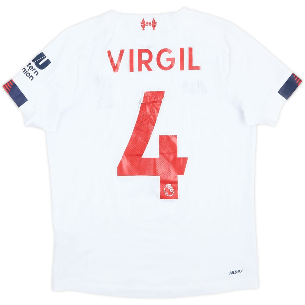 2019-20 Liverpool Away Shirt Virgil #4 - 4/10 - (M.Boys)