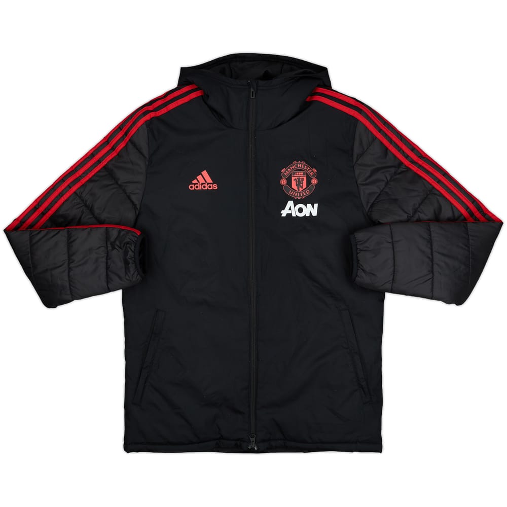 2018-19 Manchester United adidas Padded Bench Coat - 10/10 - (S)