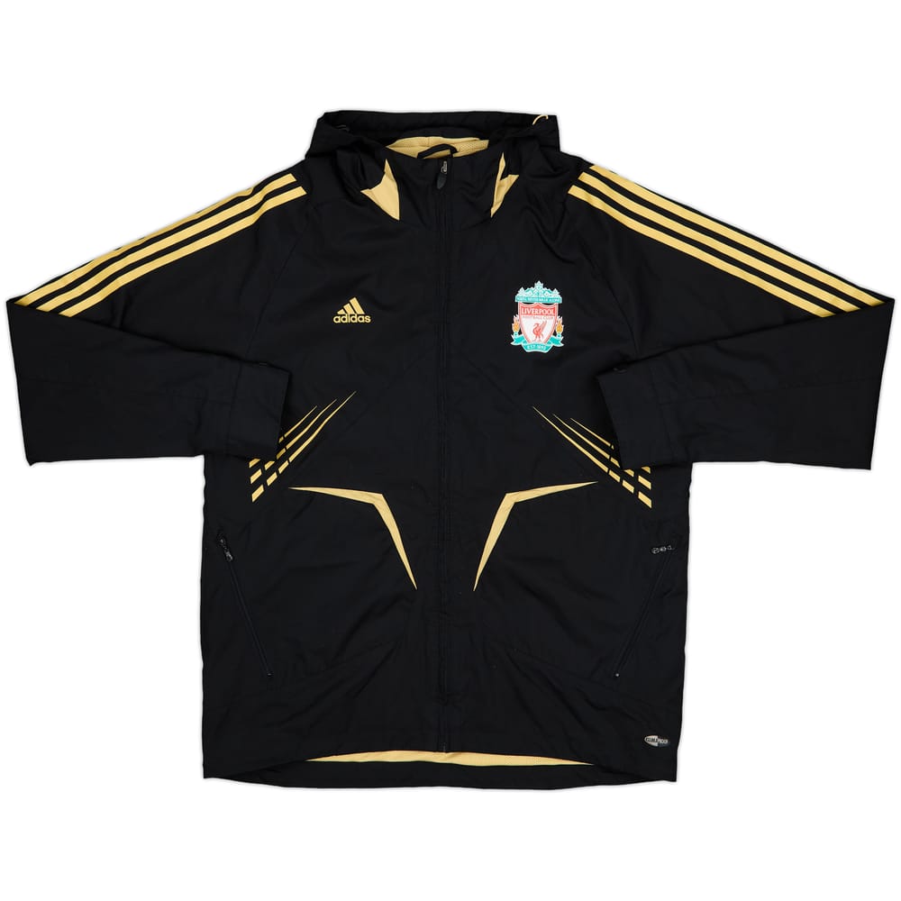 2008-09 Liverpool adidas Hooded Rain Jacket - 8/10 - (L)