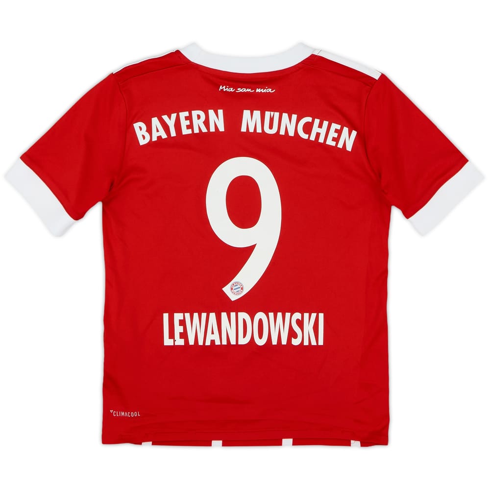 2017-18 Bayern Munich Home Shirt Lewandowski #9 - 8/10 - (S.Boys)