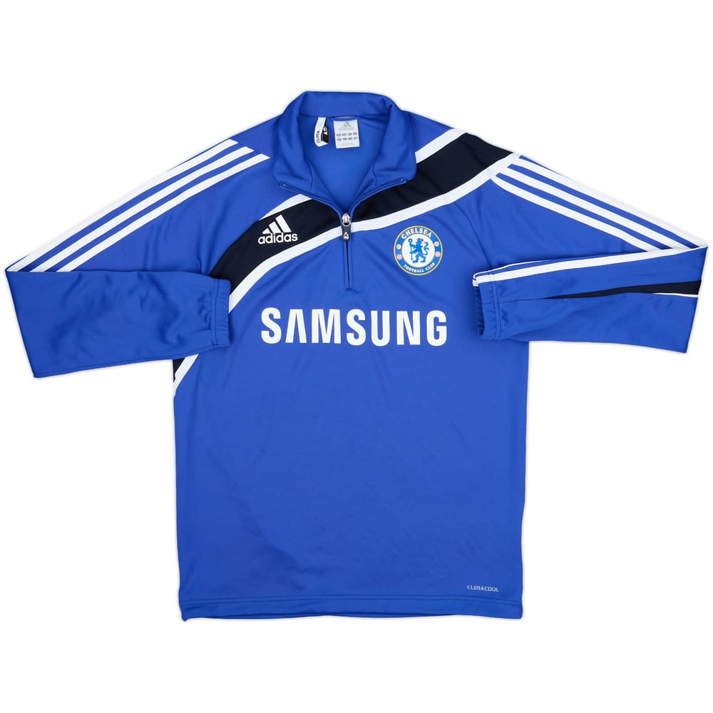 2009-10 Chelsea adidas 1/4 Zip Drill Top - 9/10 - (M)