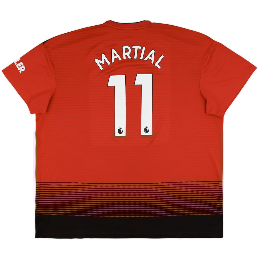 2018-19 Manchester United Home Shirt Martial #11 - 5/10 - (3XL)
