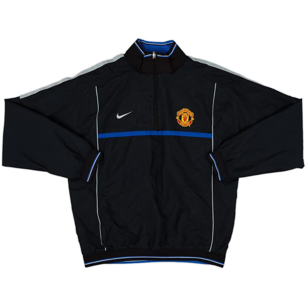 2002-03 Manchester United Nike 1/4 Zip Reversible Top - 8/10 - (L)