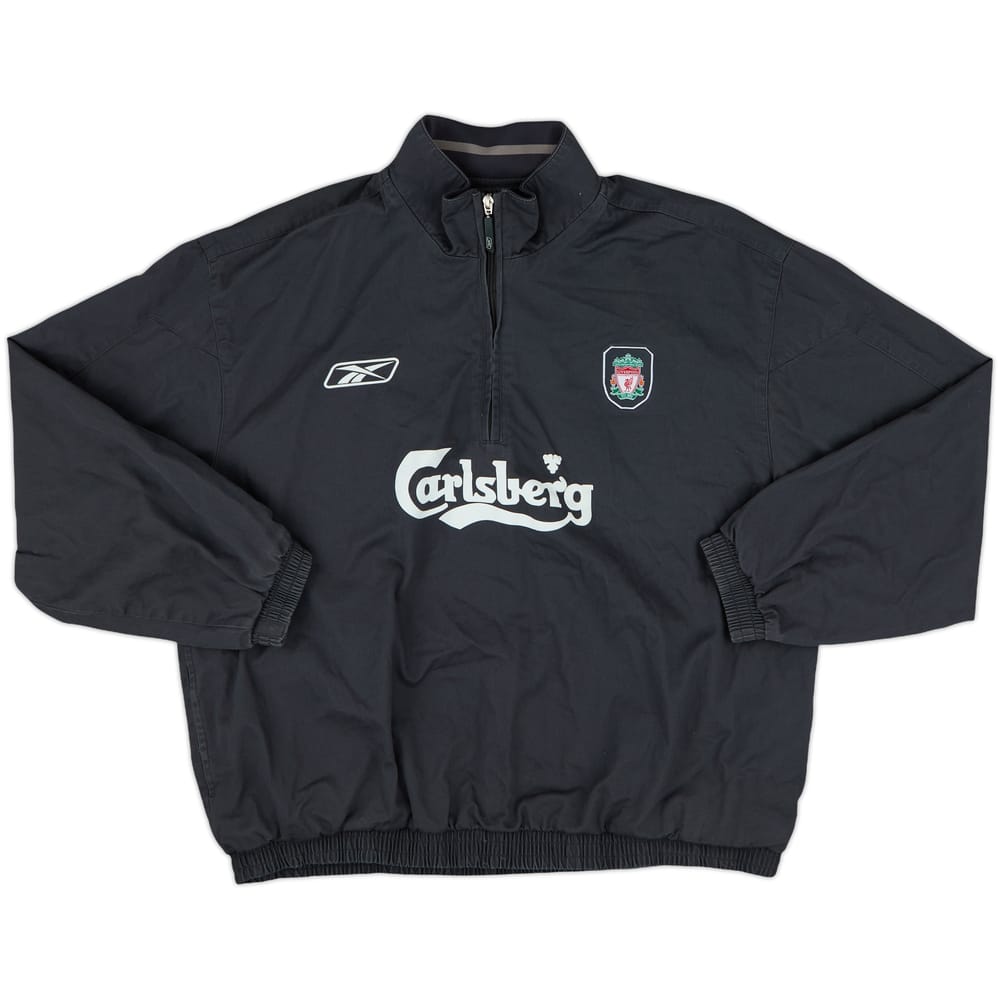 2002-03 Liverpool Reebok 1/4 Zip Drill Top - 8/10 - (XXL)