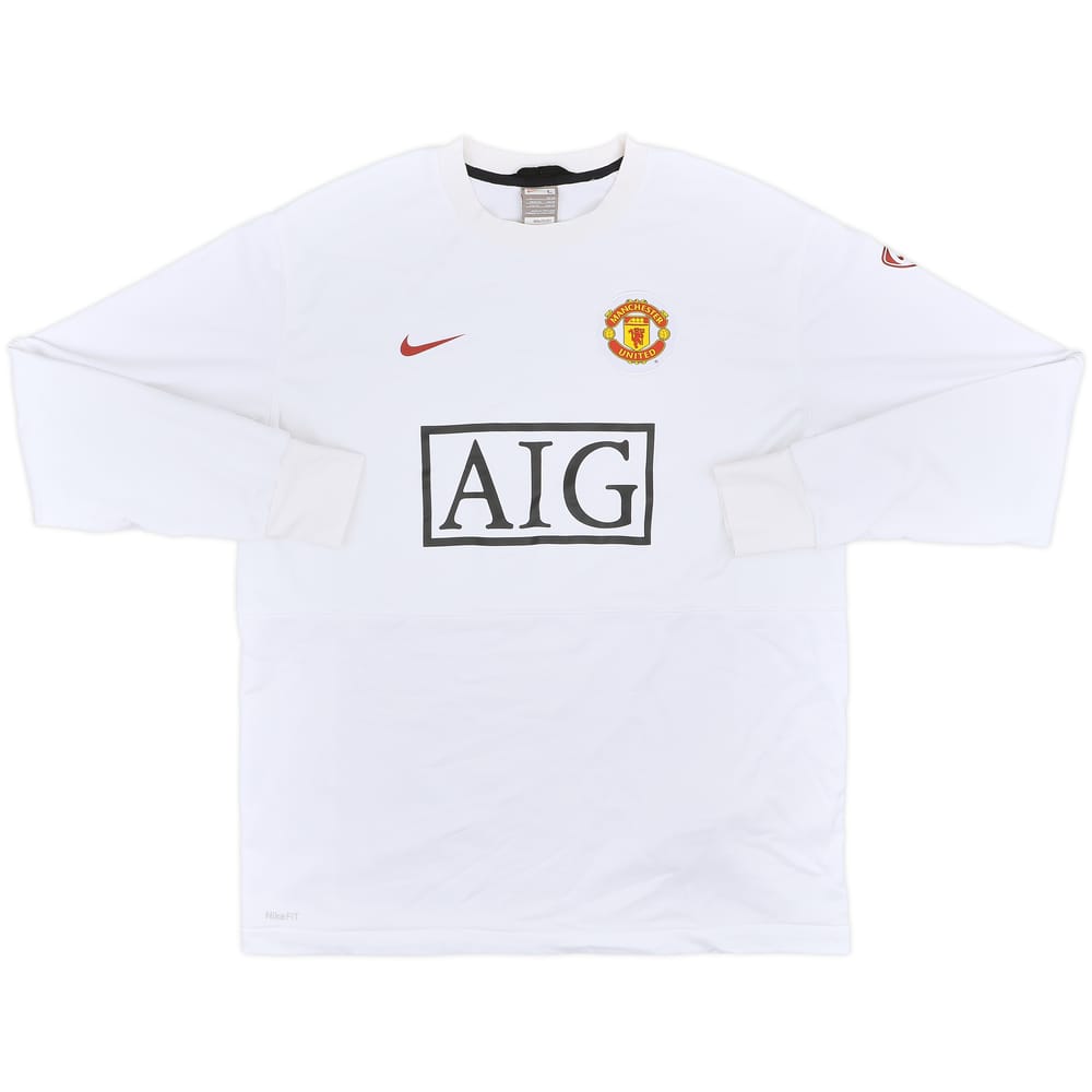 2009-10 Manchester United Nike Sweat Top - 8/10 - (L)