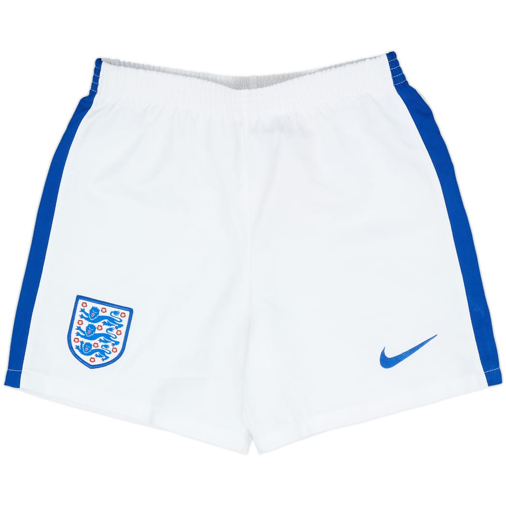 2016-17 England Home Shorts - 7/10 - (5-6 Years)