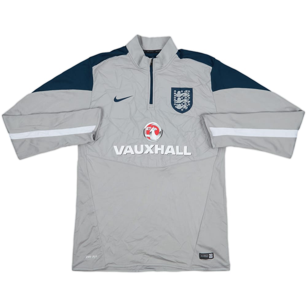 2014-16 England Nike 1/4 Zip Drill Top - 9/10 - (M)