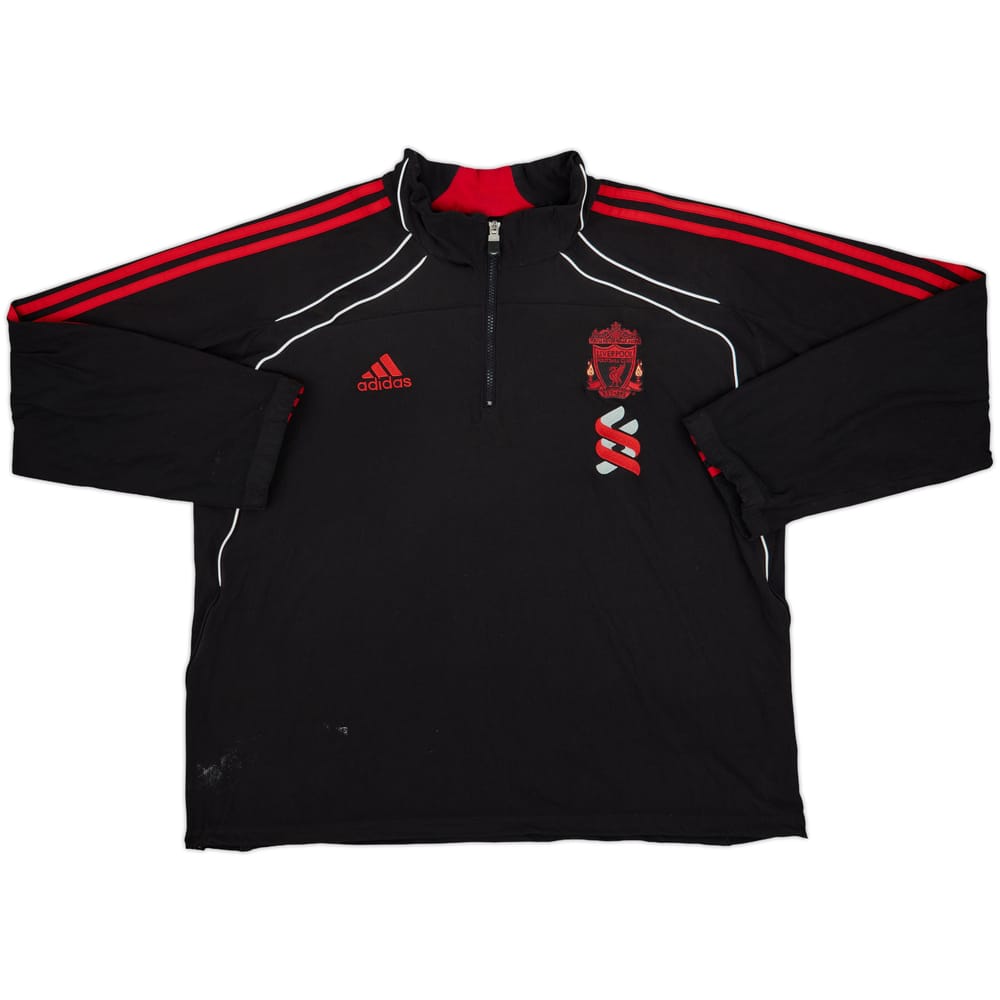 2010-11 Liverpool adidas 1/4 Zip Fleece Track Jacket - 6/10 - (XL)