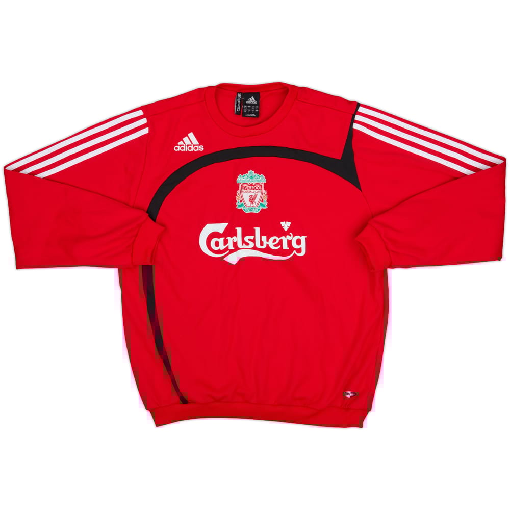 2007-08 Liverpool adidas Sweat Top - 10/10 - (M)