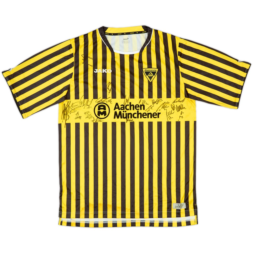 2009-10 Alemannia Aachen Signed Home Shirt - 8/10 - (XL)