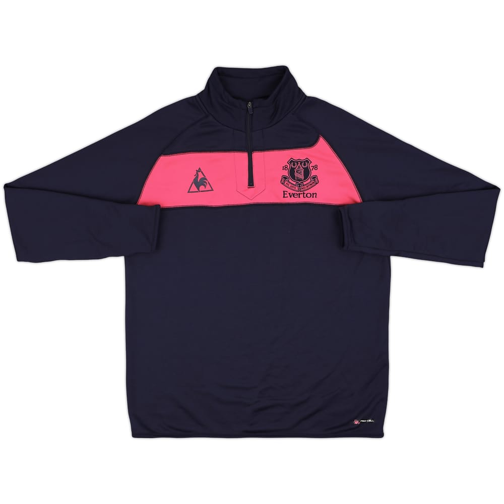 2009-10 Everton Le Coq Sportif 1/4 Zip Drill Top - 9/10 - (L)