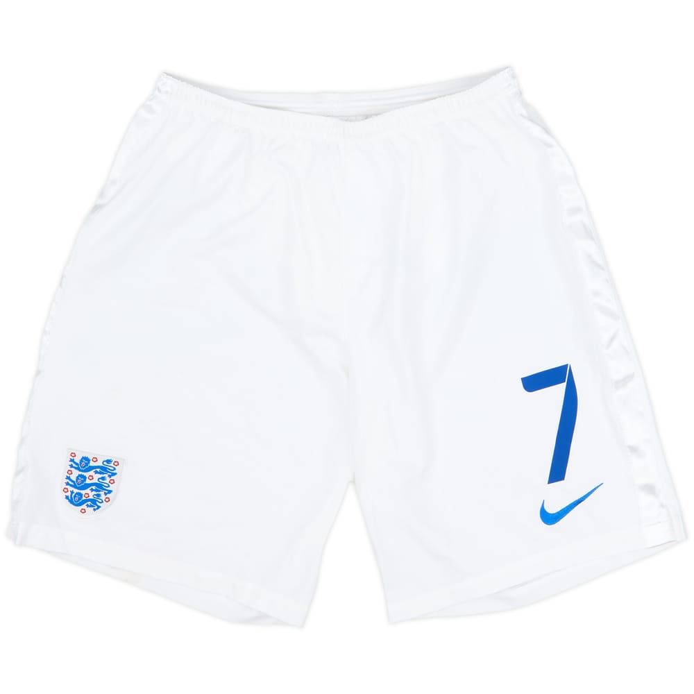 2014-15 England Player Issue Home Shorts #7 (Wilshere) - 5/10 - (L)