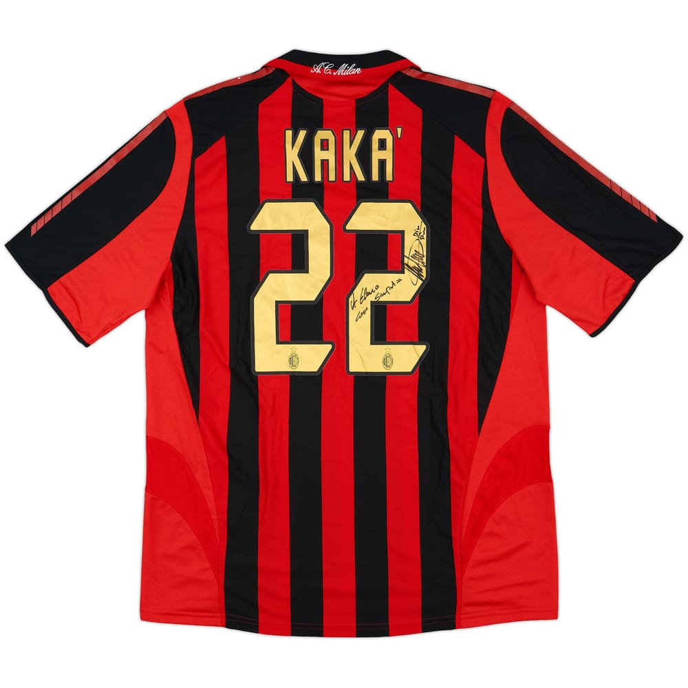 2005-06 AC Milan Signed Home Shirt Kaka #22 - 8/10 - (L)