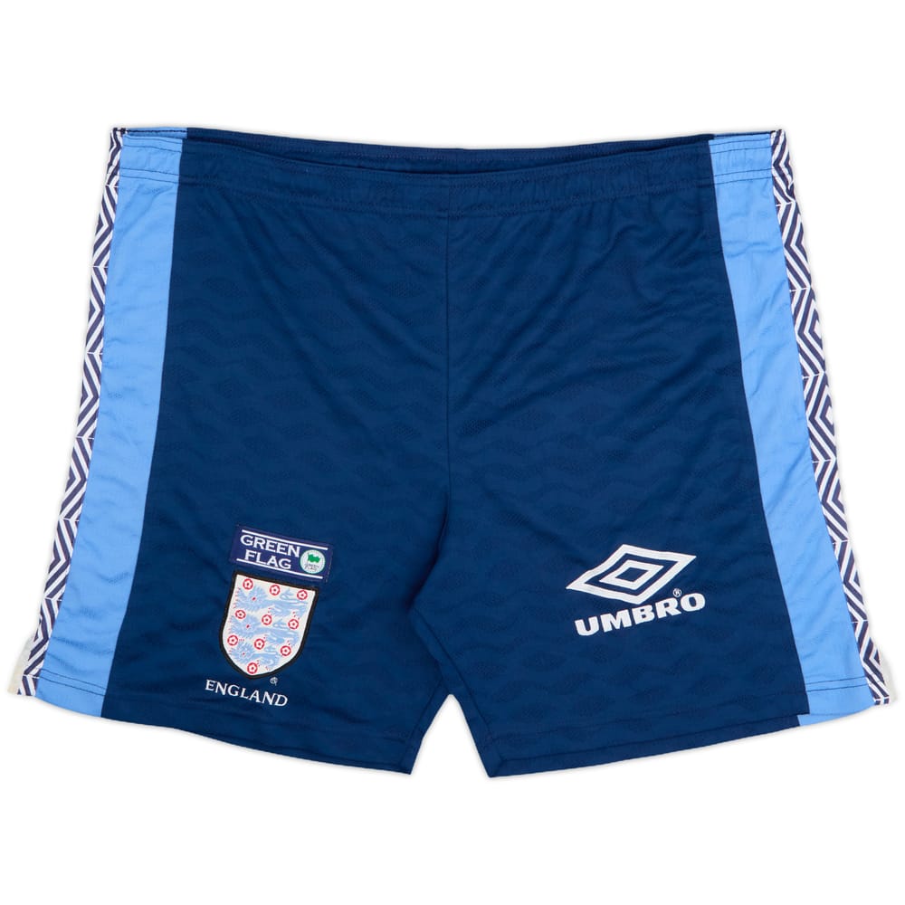 1998-00 England Player Issue Umbro Training Shorts - 5/10 - (L)