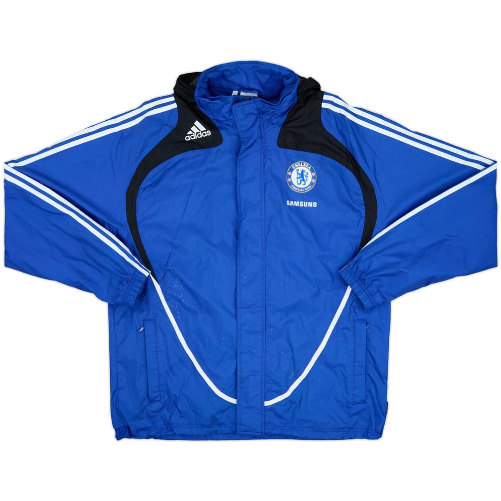 2008-09 Chelsea adidas Hooded Rain Jacket - 8/10 - (L/XL)