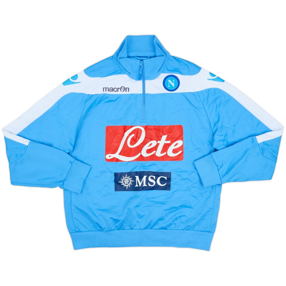 2012-13 Napoli Macron 1/4 Zip Drill Top - 5/10 - (XL)